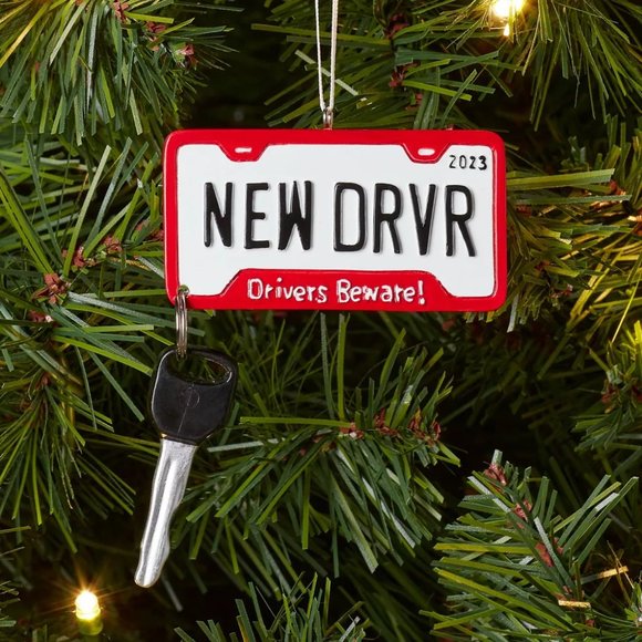 2023 New Driver License Plate Christmas Holiday Ornament - Target Wondershop - Picture 2 of 3